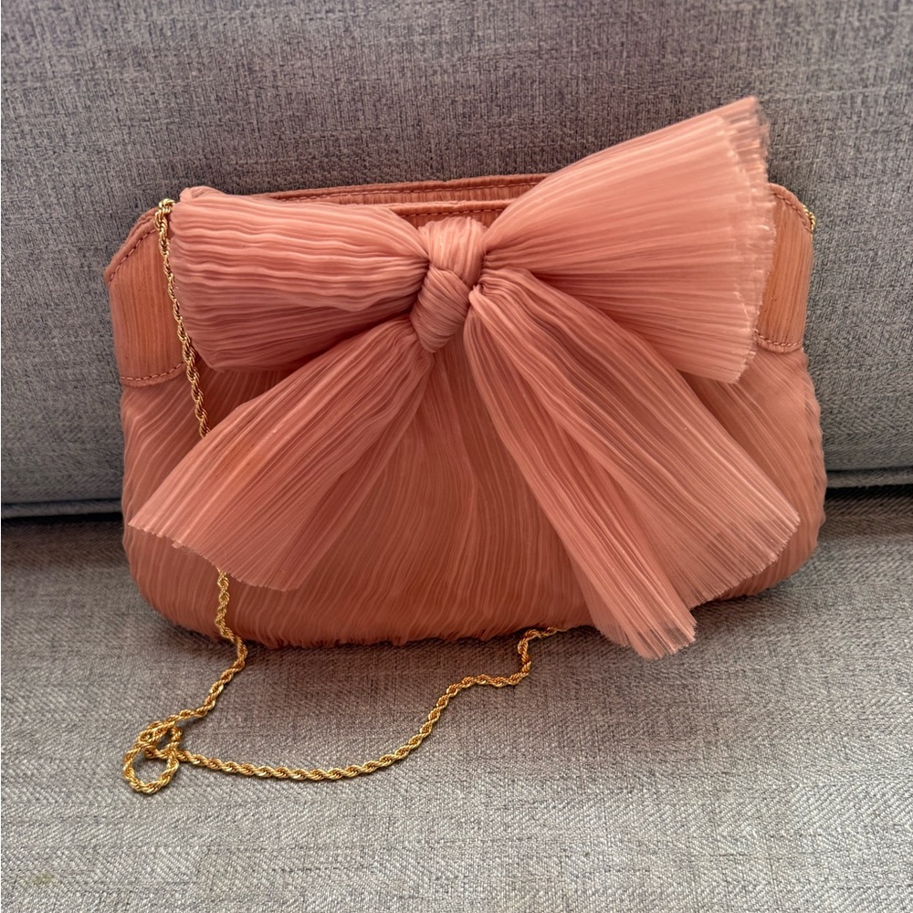 Loeffler Randall Rayne Pink Bow Clutch